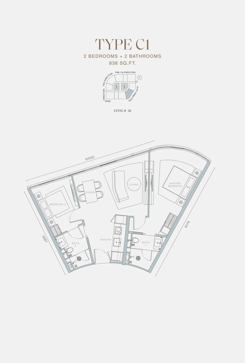 Type C1 Floor Plan