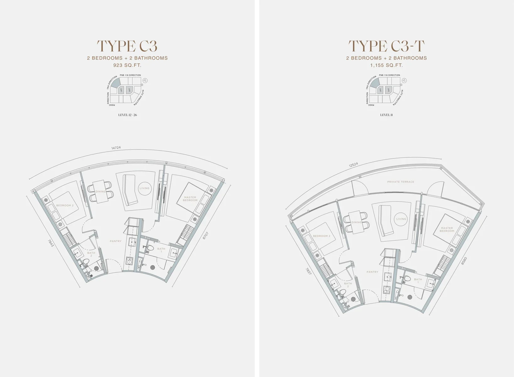 Type C3 / C3-T Floor Plan