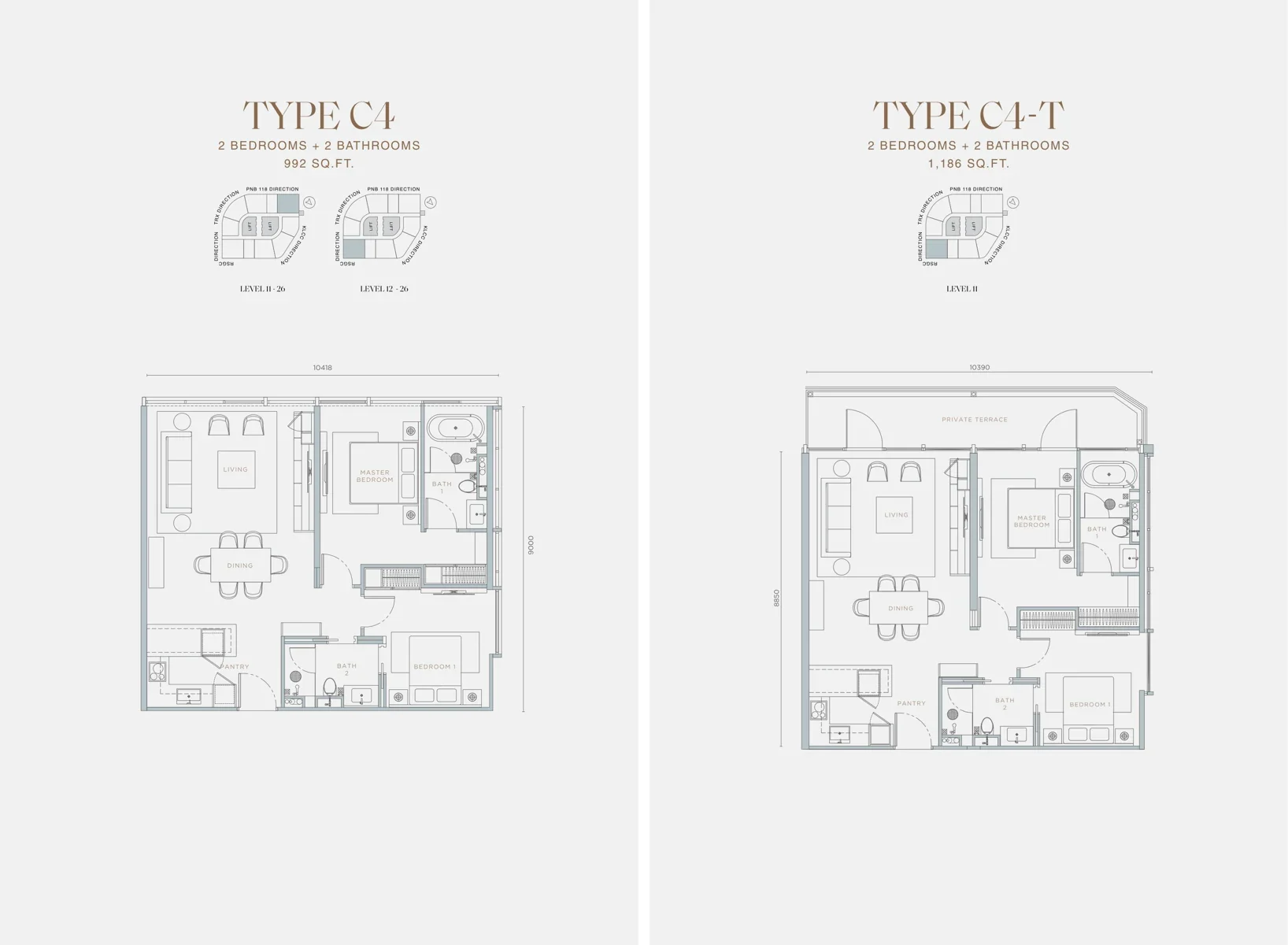 Type C4 / C4-T Floor Plan