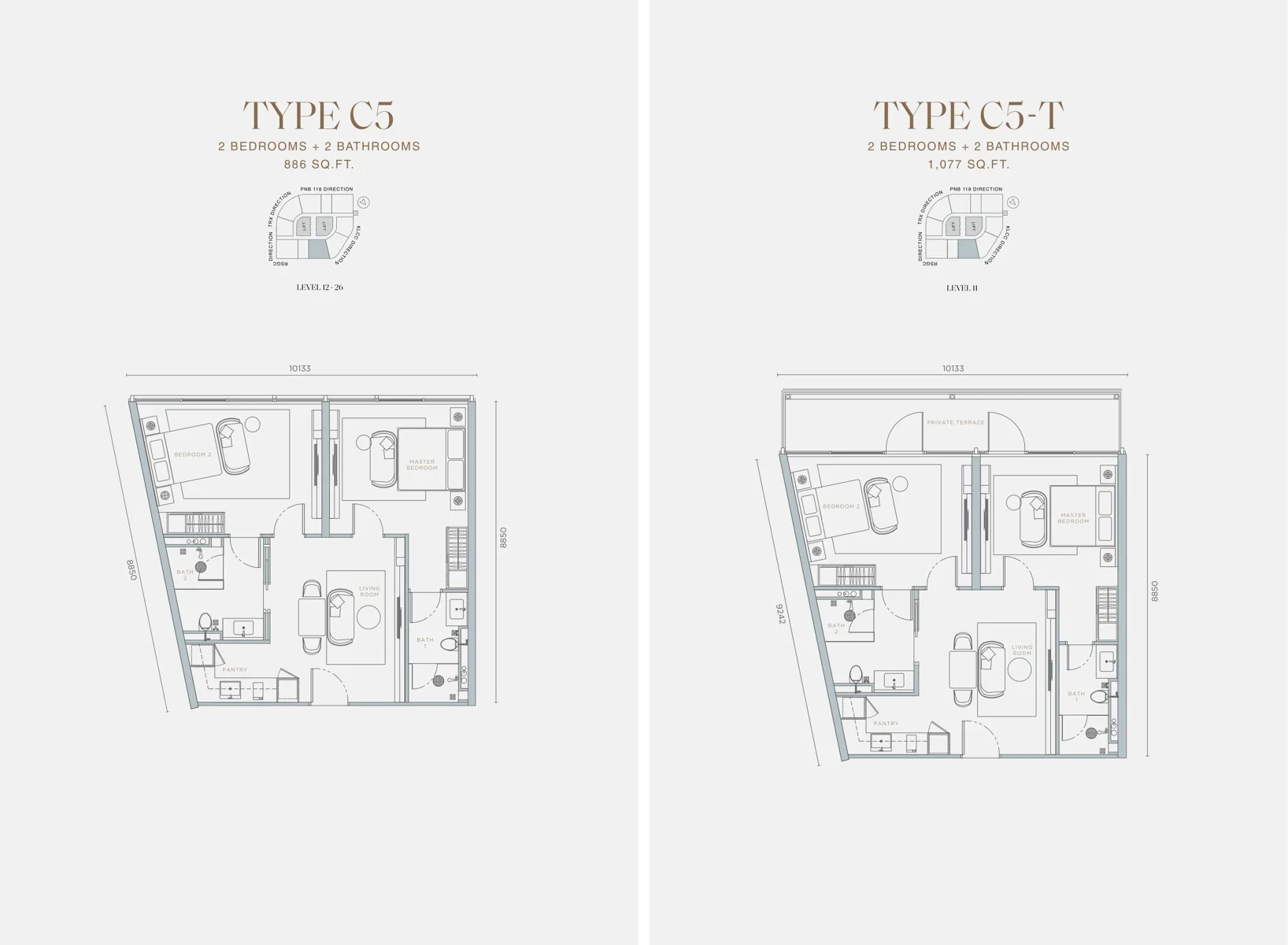 Type C5 / C5-T Floor Plan