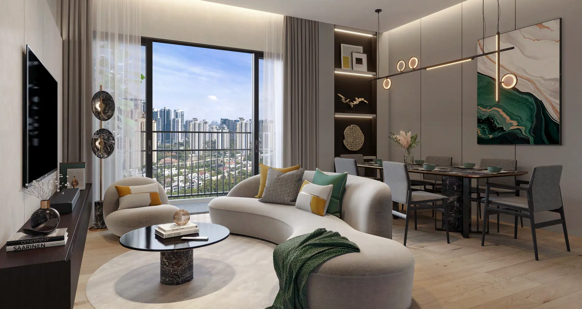 Papyrus North Kiara living room interior
