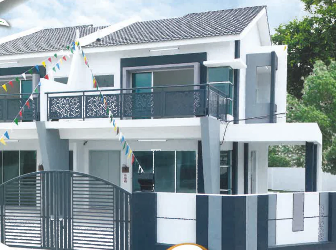 Pusing Lestari double storey terrace exterior