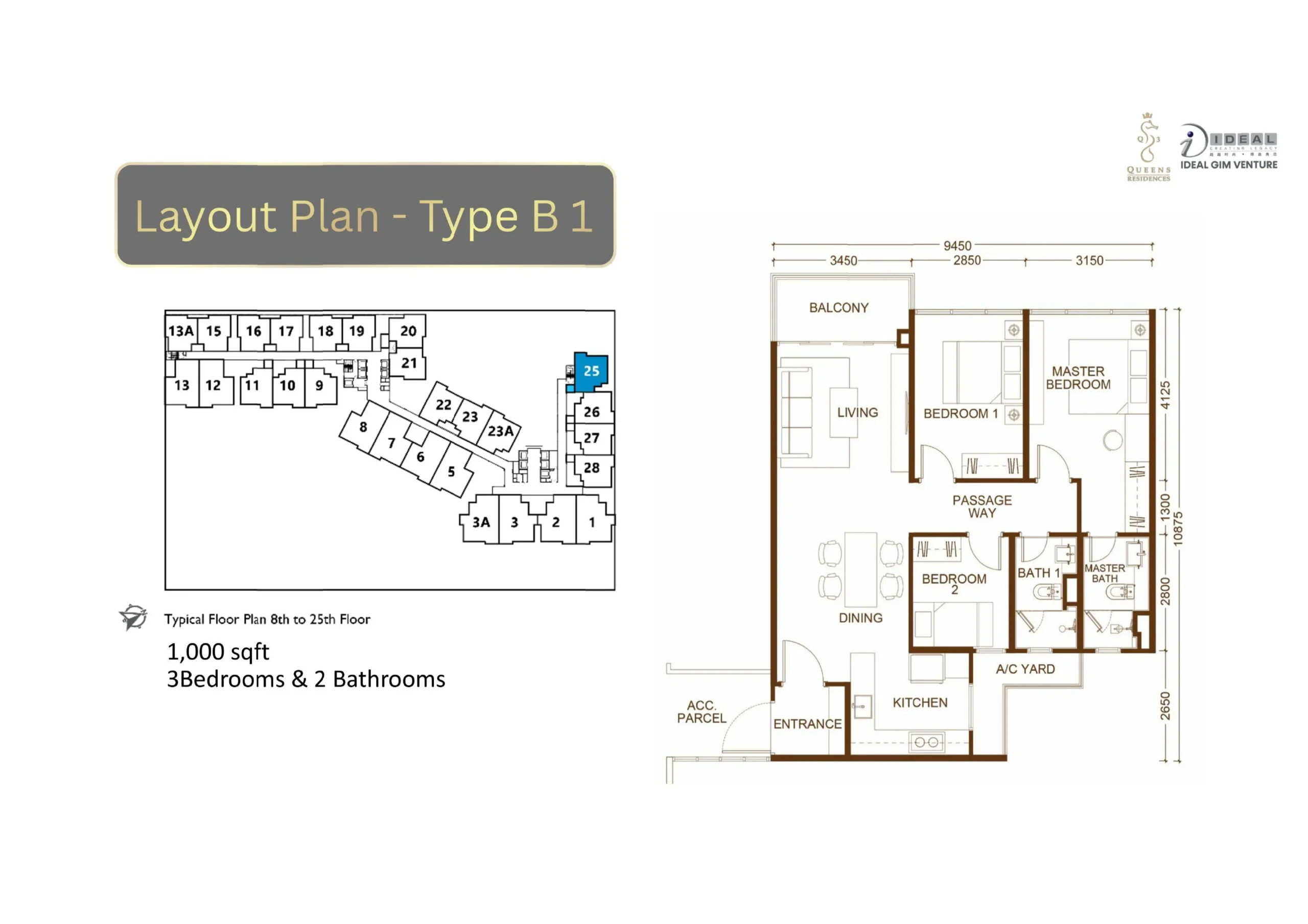Type B1 Floor Plan