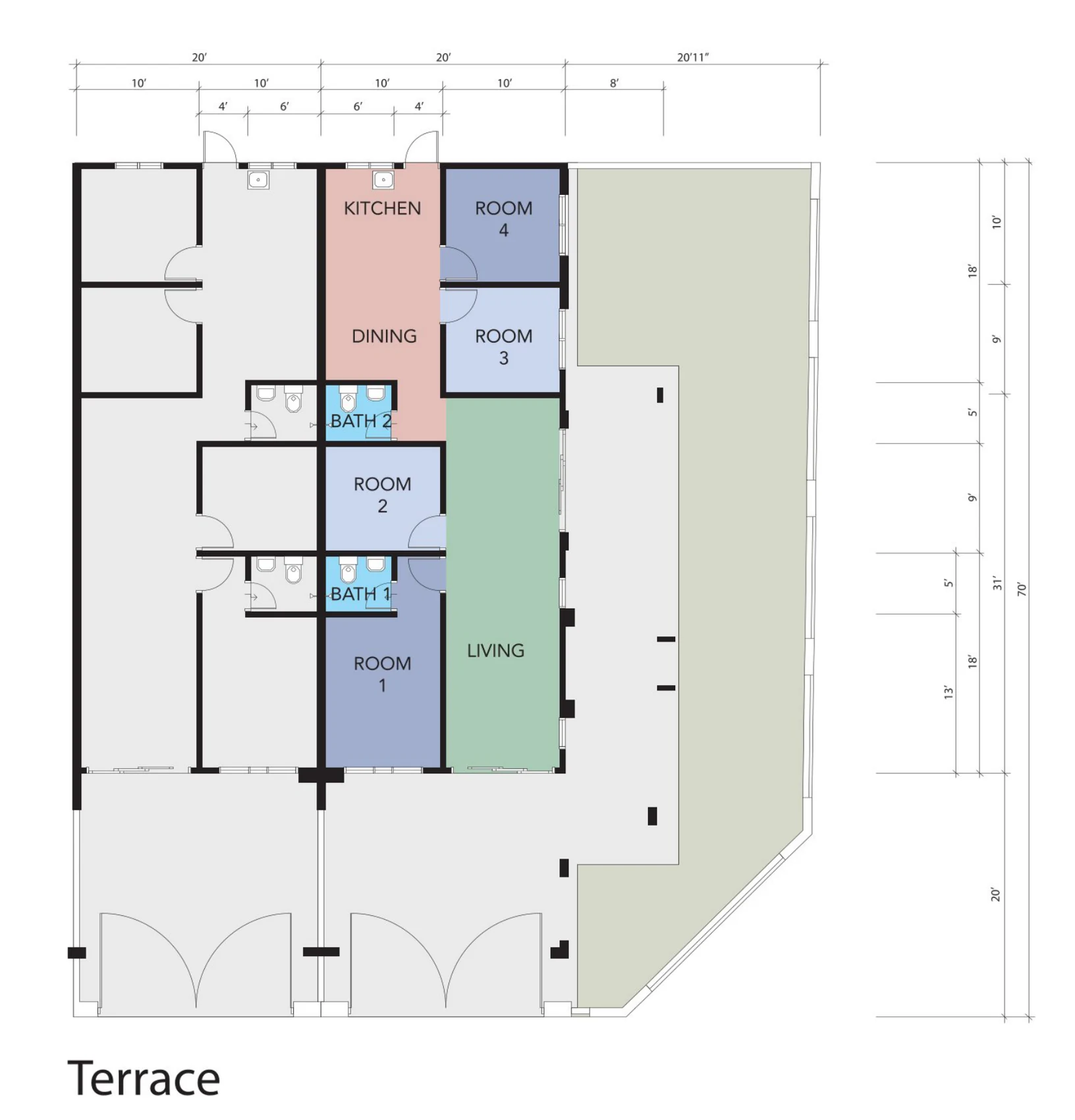 Type Single Storey Terrace Floor Plan