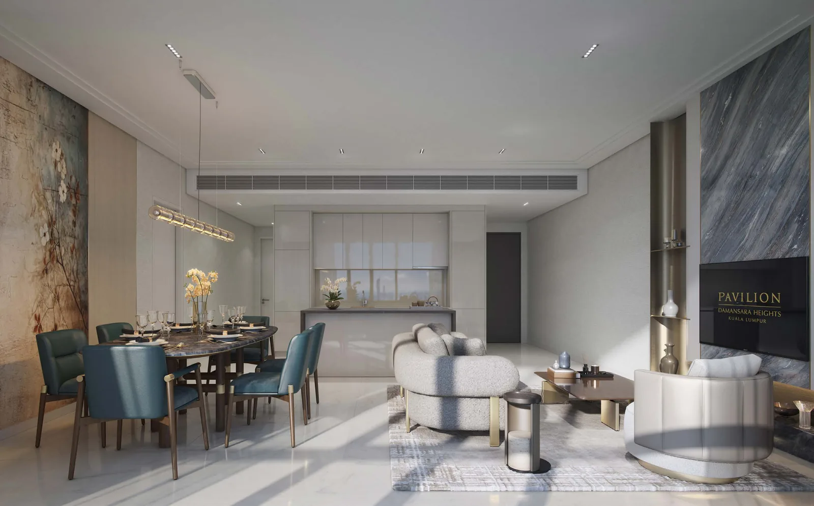 Royal Suites Type DK2 living and kitchen