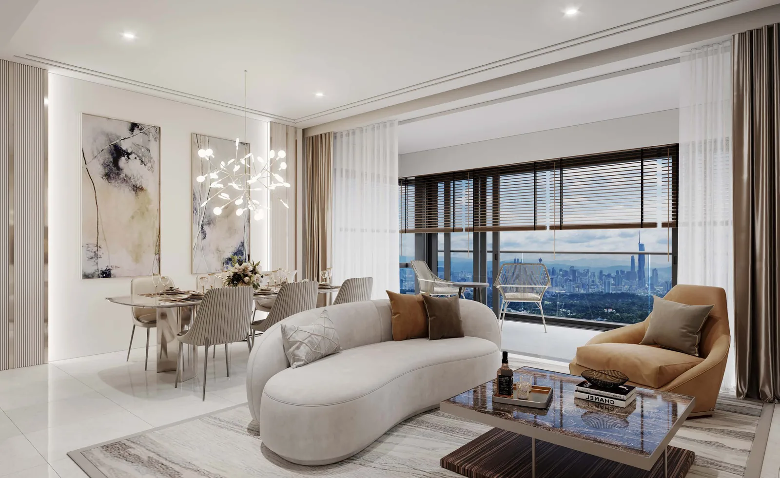 Royal Suites Type M2 living and dining