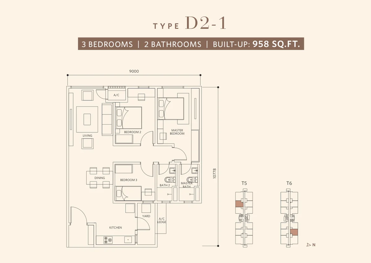 Type D2-1 Floor Plan