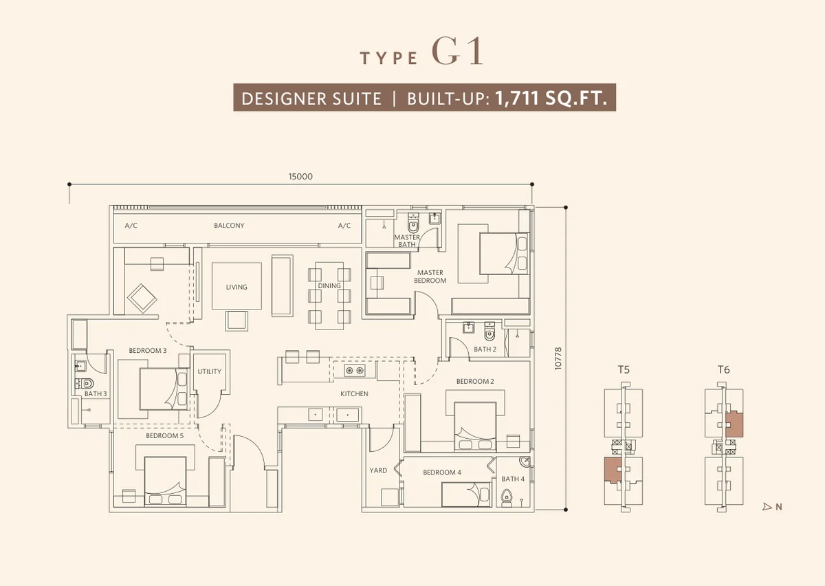 Type G1 Floor Plan