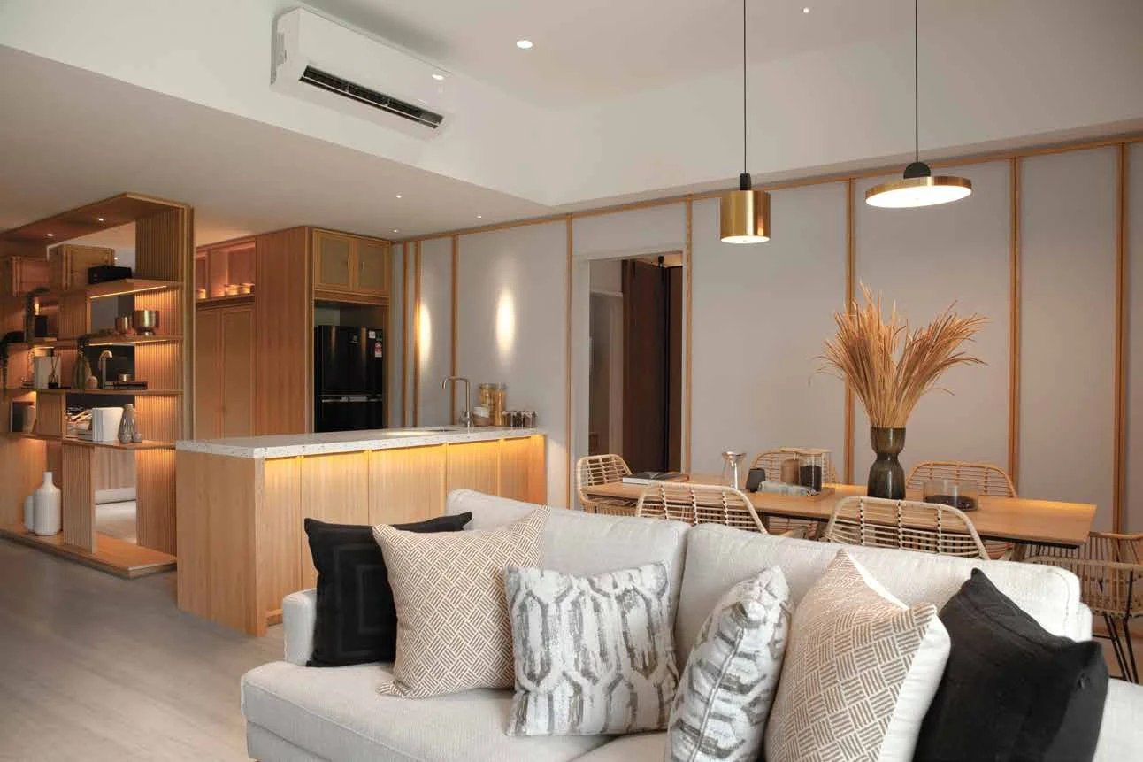 Sanderling Cyberjaya interior living and kitchen