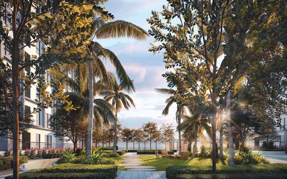 Sanderling Cyberjaya landscaped podium walkway