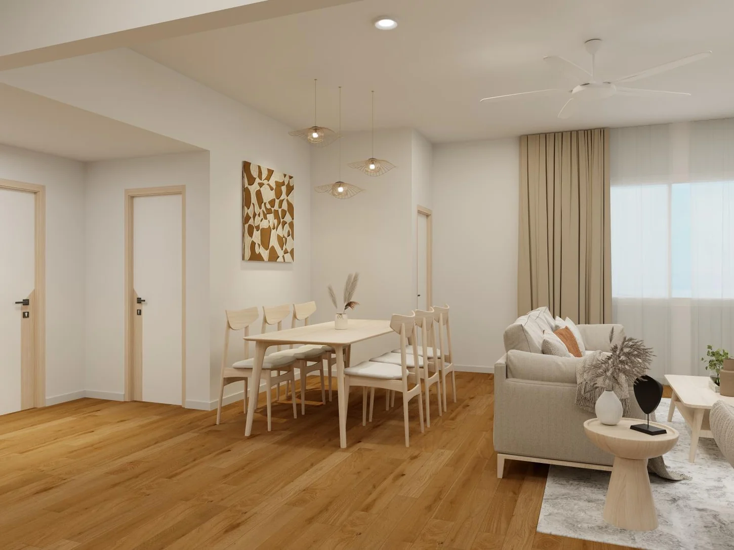 Sanderling Cyberjaya show unit living and dining area