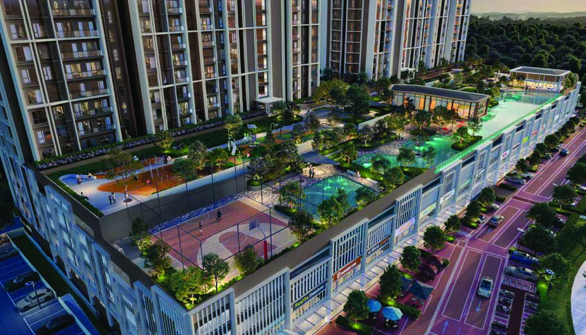 Senna Heights podium facilities aerial view