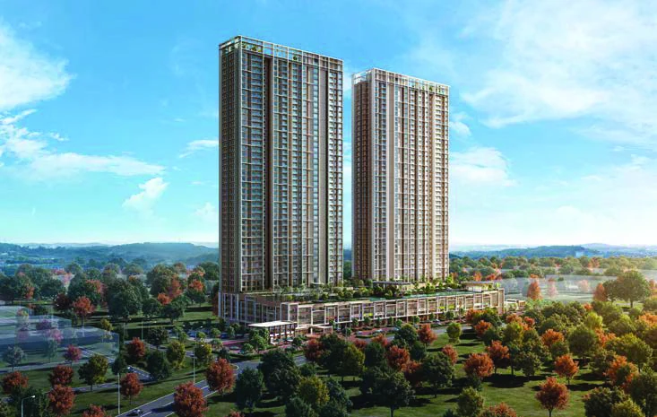 Senna Heights twin towers facade artist impression