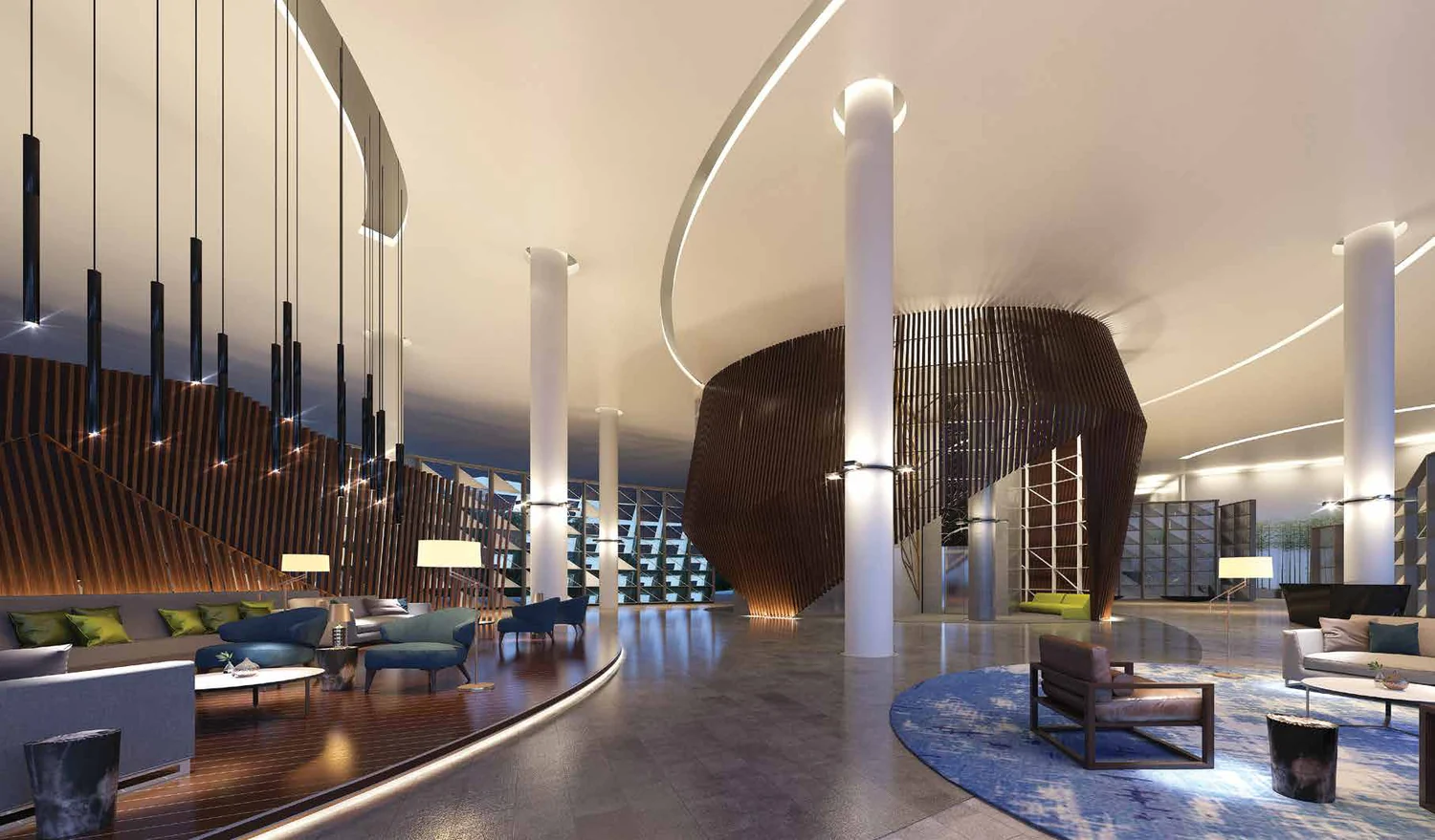 Southern Marina Residences grand lobby