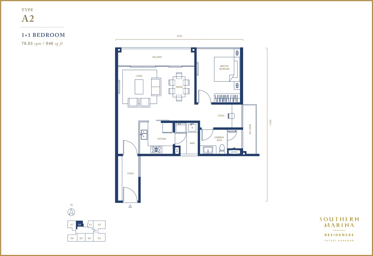 Type A2 Floor Plan