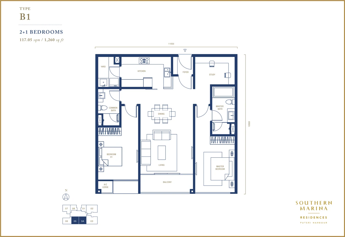 Type B1 Floor Plan