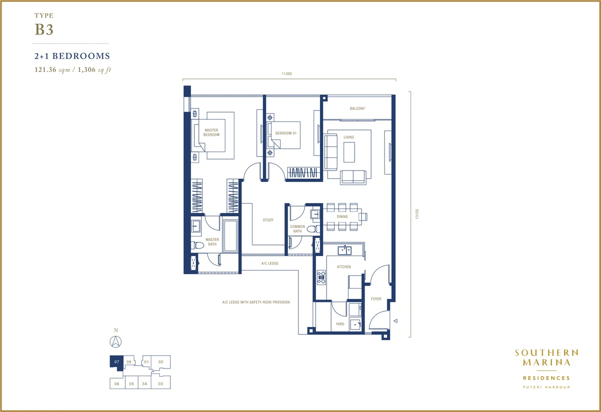 Type B3 Floor Plan