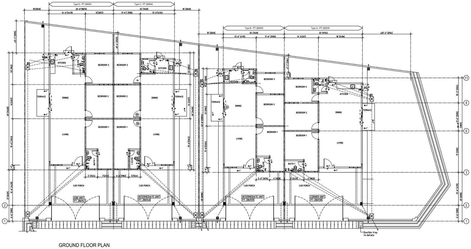 Type A, B, C and D — 1,062-1,240 sqft
