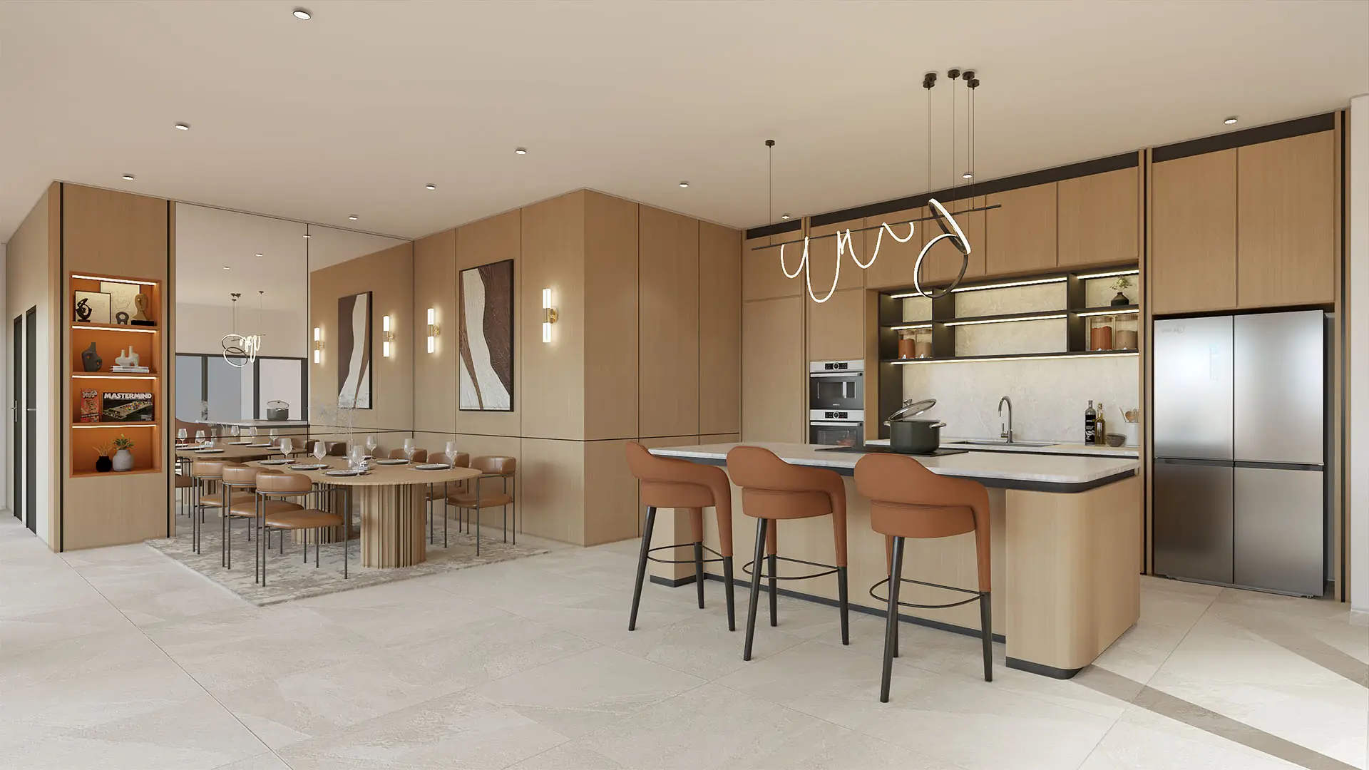 Tangen Residences gourmet kitchen