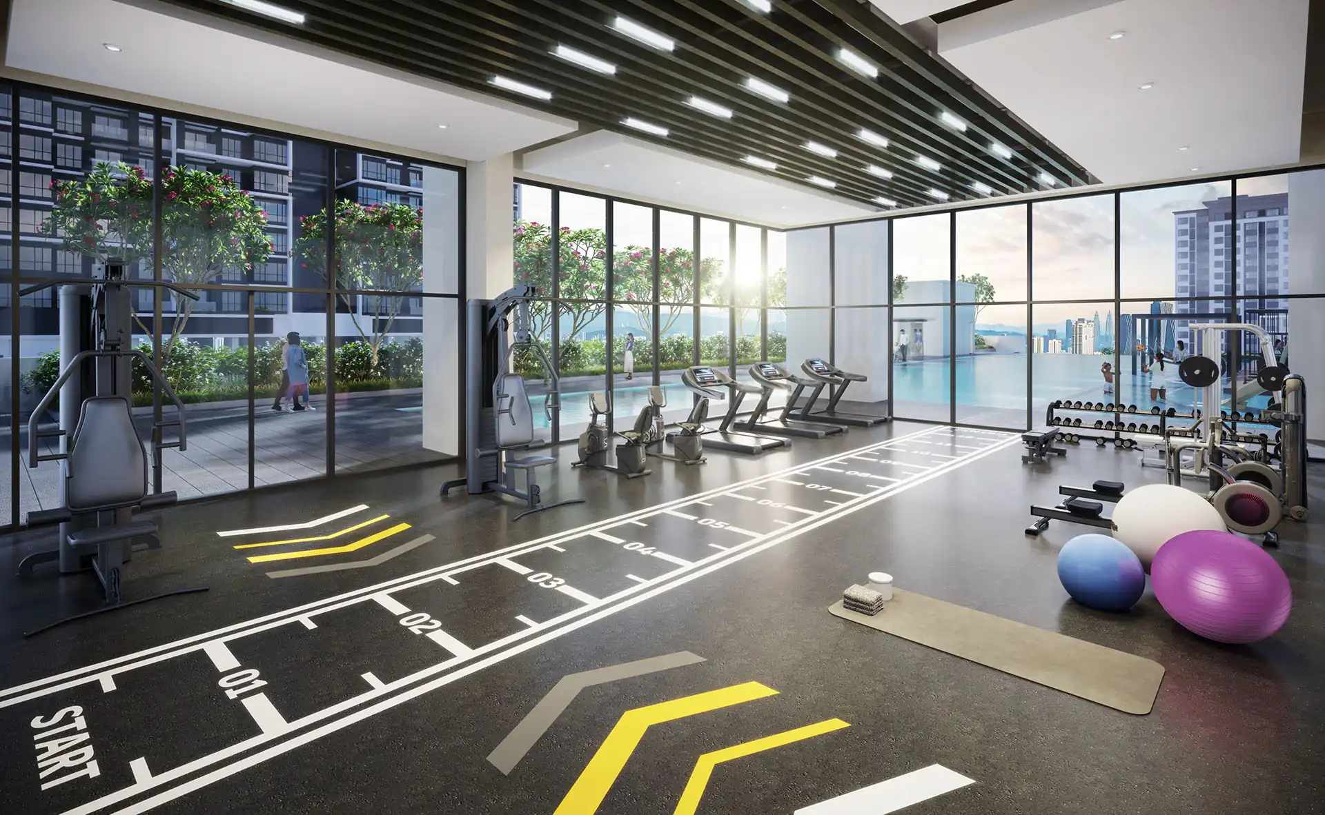 Tangen Residences gymnasium
