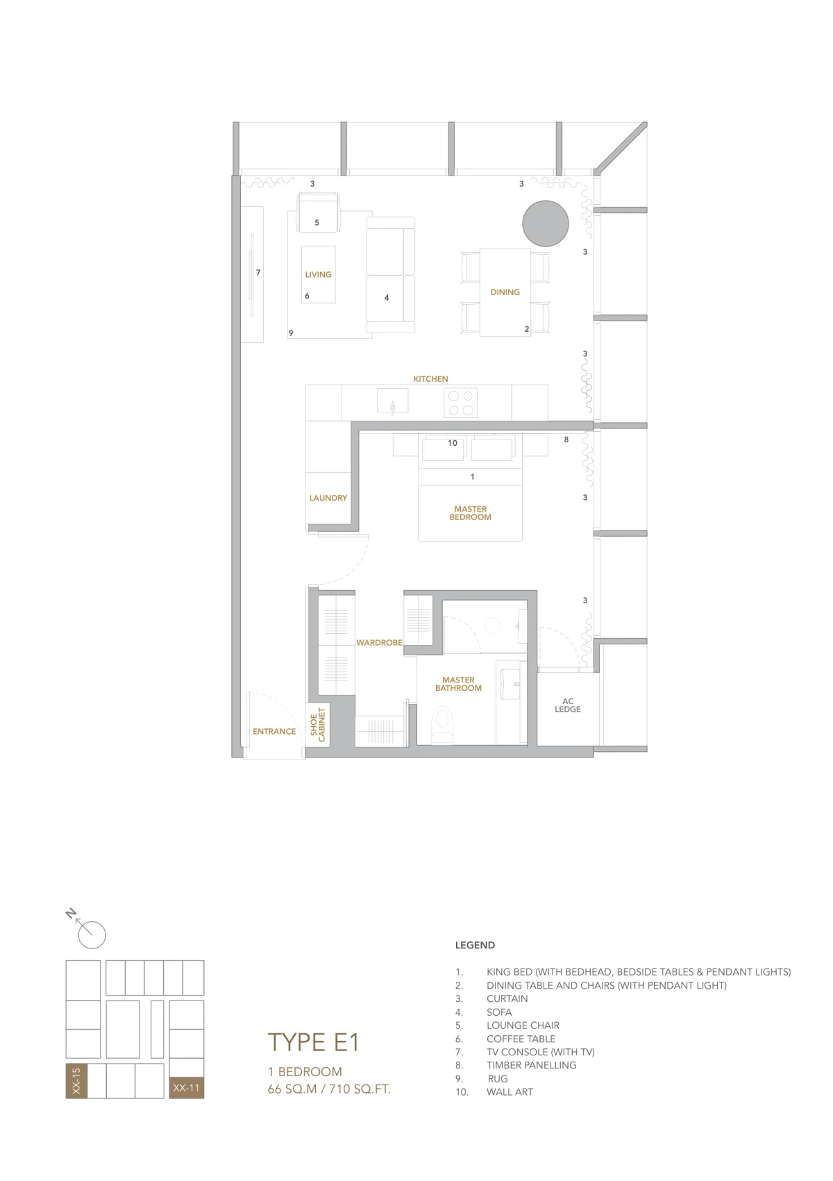 Type E1 Floor Plan