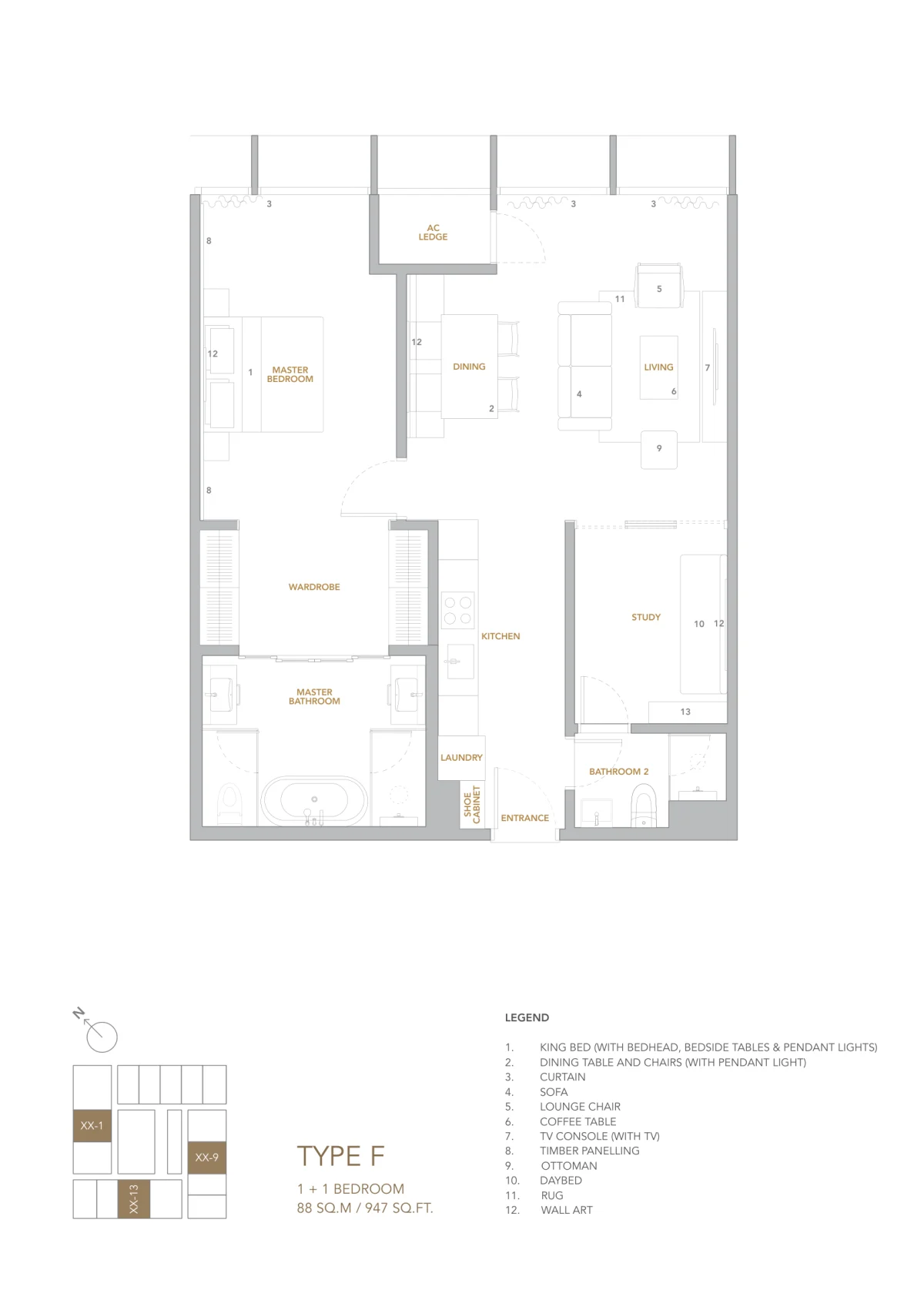 Type F Floor Plan