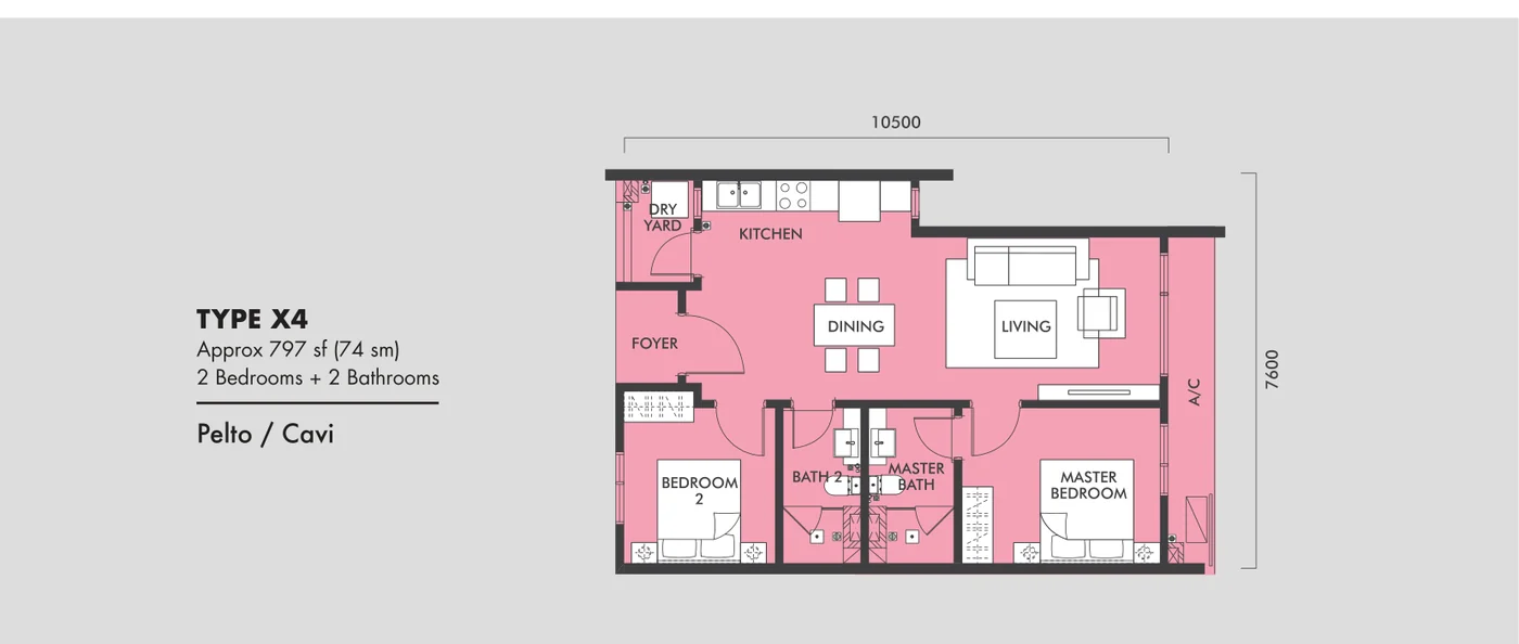 Type X4 Floor Plan