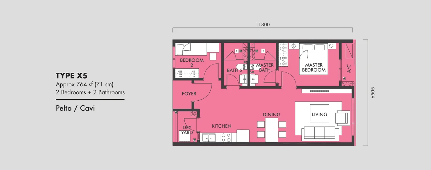 Type X5 Floor Plan