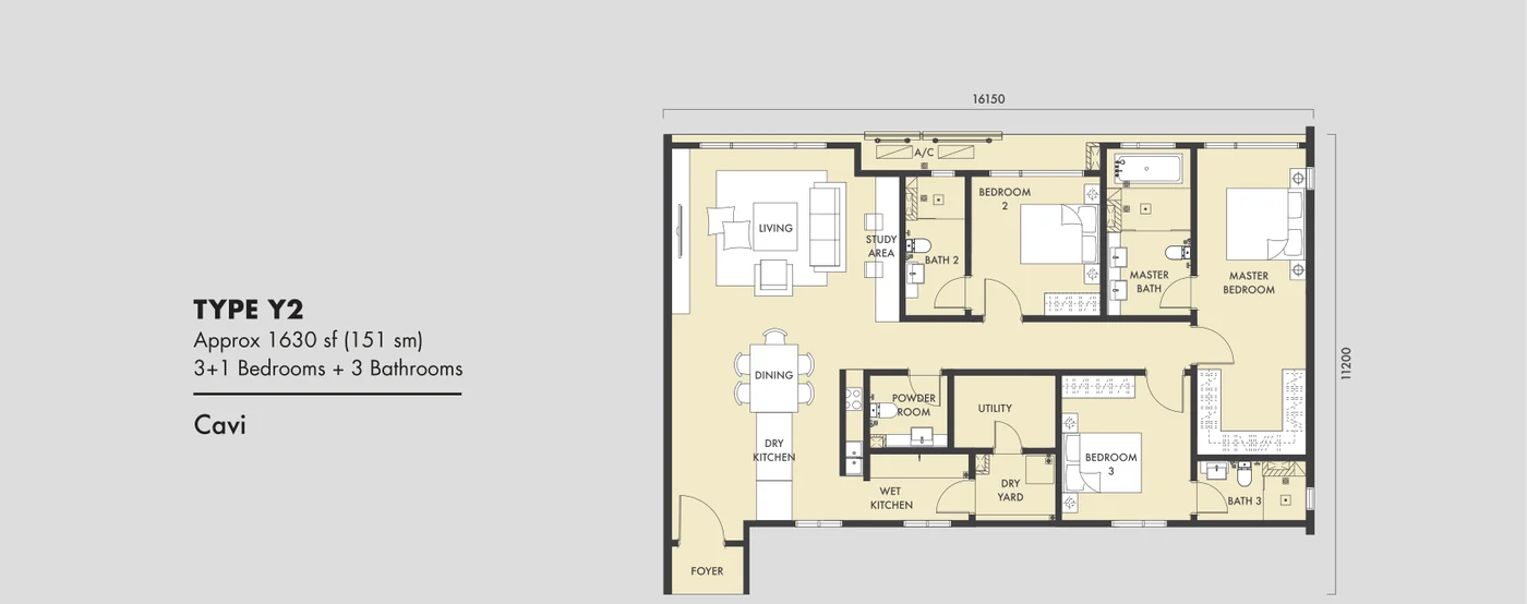 Type Y2 Floor Plan