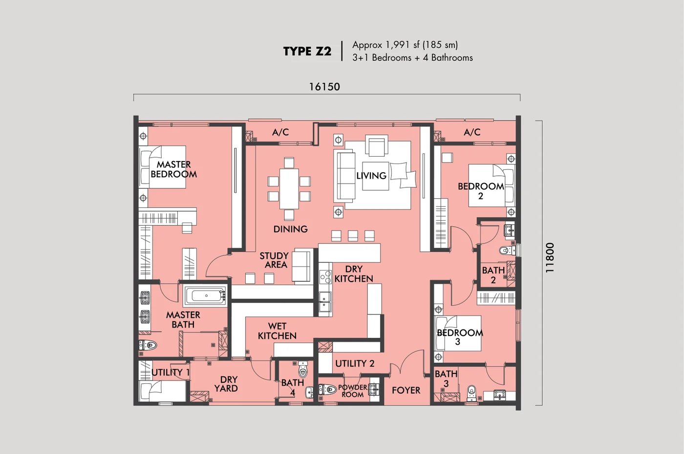 Type Z2 Floor Plan