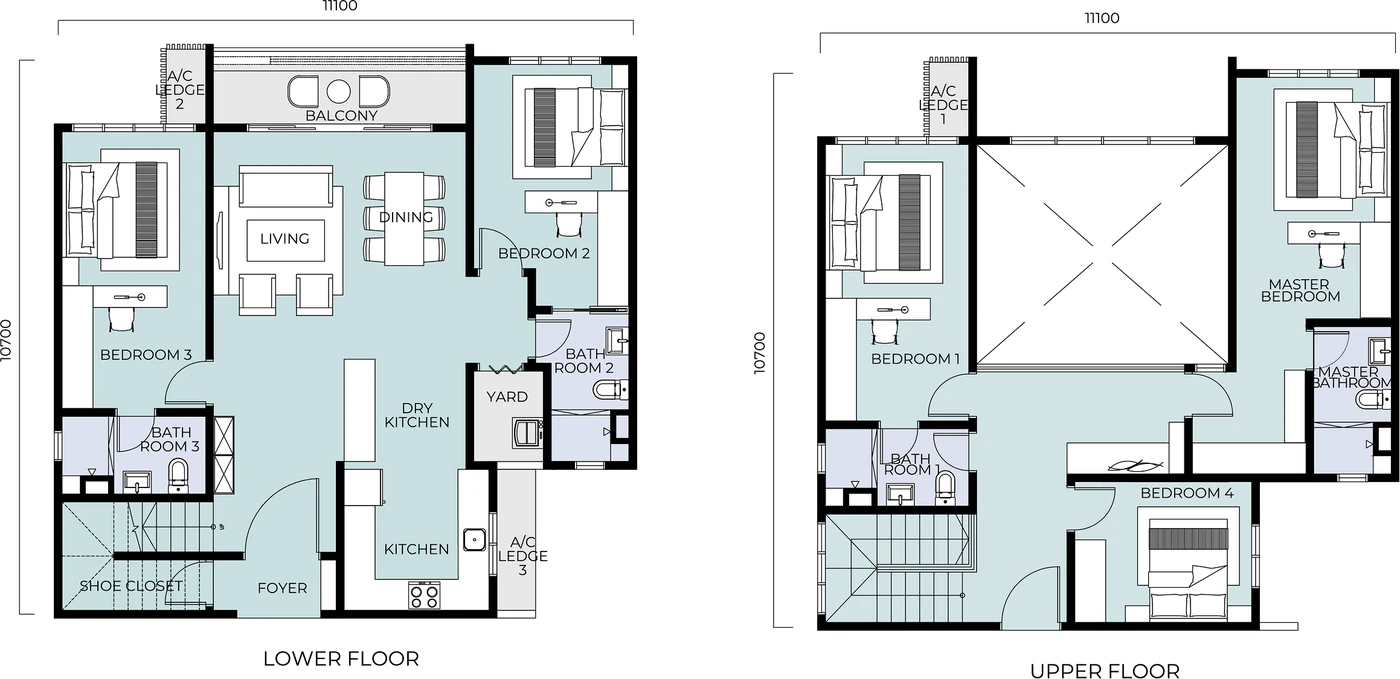 Type D(m) Duplex — 2014 sqft