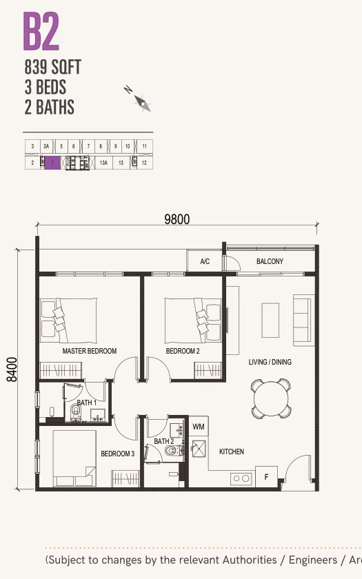 Type B2 Floor Plan