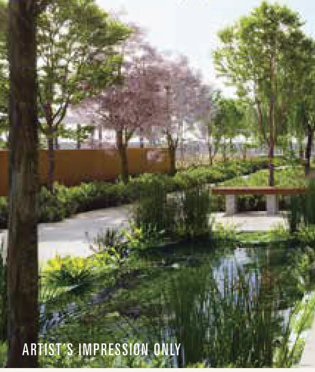 Vox Residence Sentul landscaped water garden