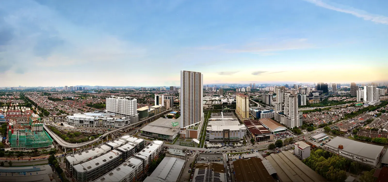 SCP Westfield Residences aerial view of the USJ 1 site