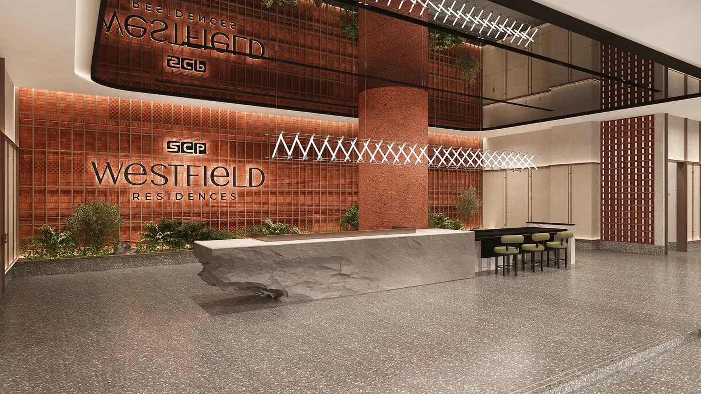 SCP Westfield Residences arrival drop-off and entrance
