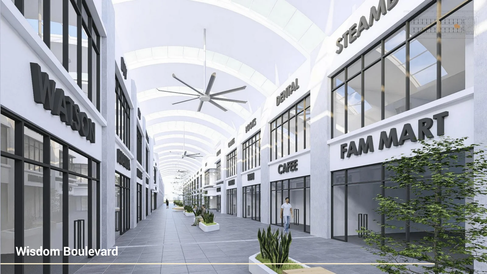 wisdom boulevard covered walkway artist impression