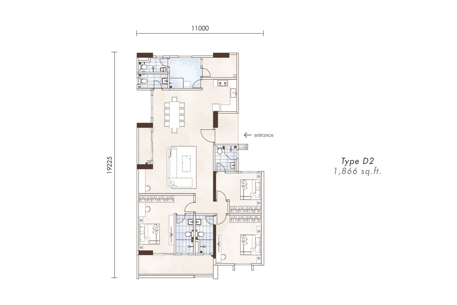 Type D2 Floor Plan