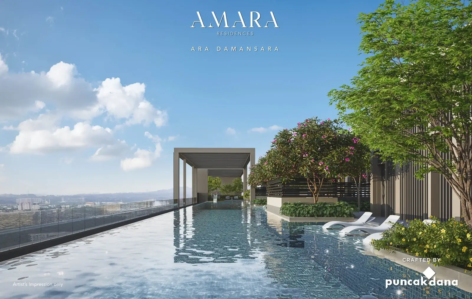 Amara Residences sky infinity pool