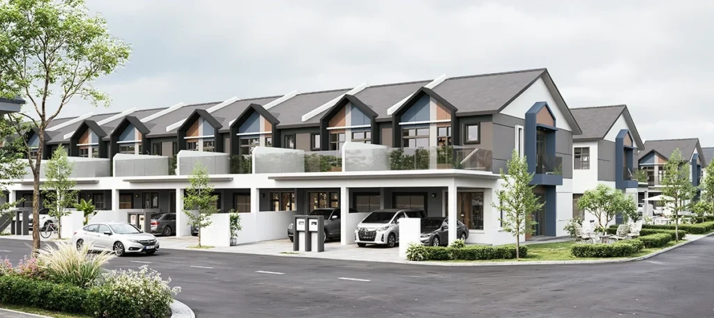 Bandar Layangkasa double storey terrace facade