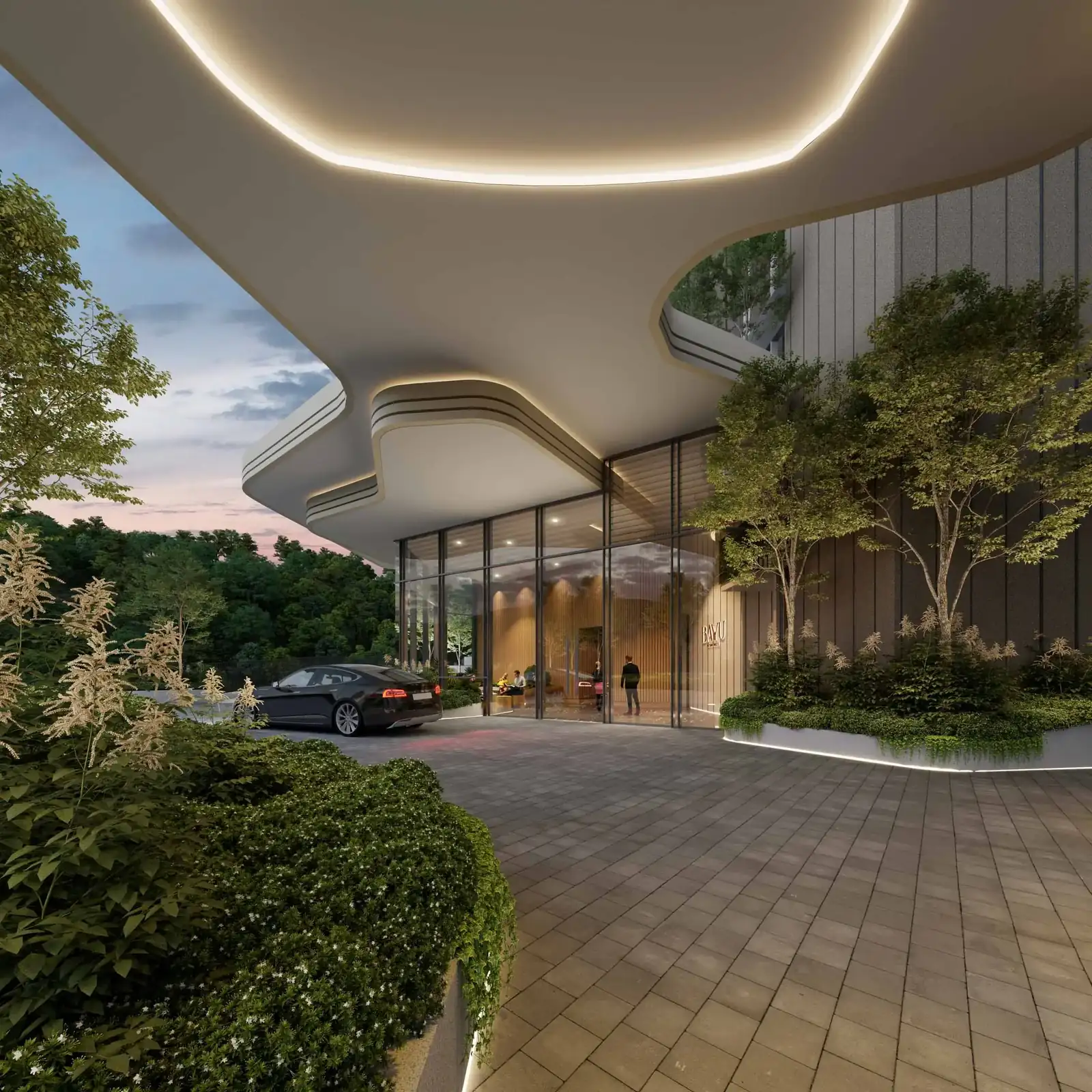 Residensi Bayu Damai drop off canopy