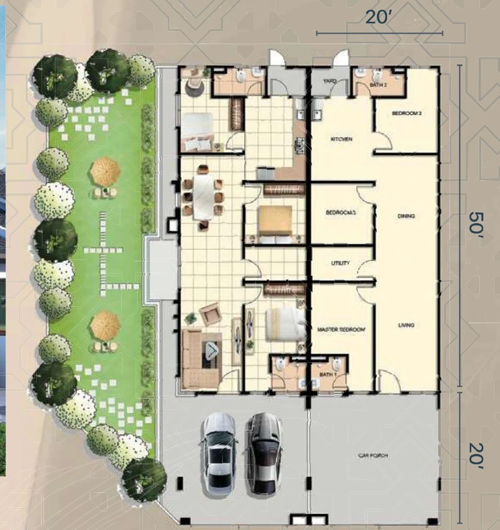 Type B — 988 sqft