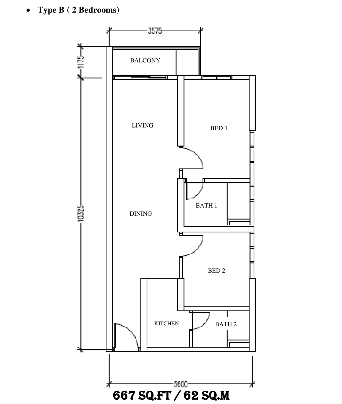 Type B Floor Plan