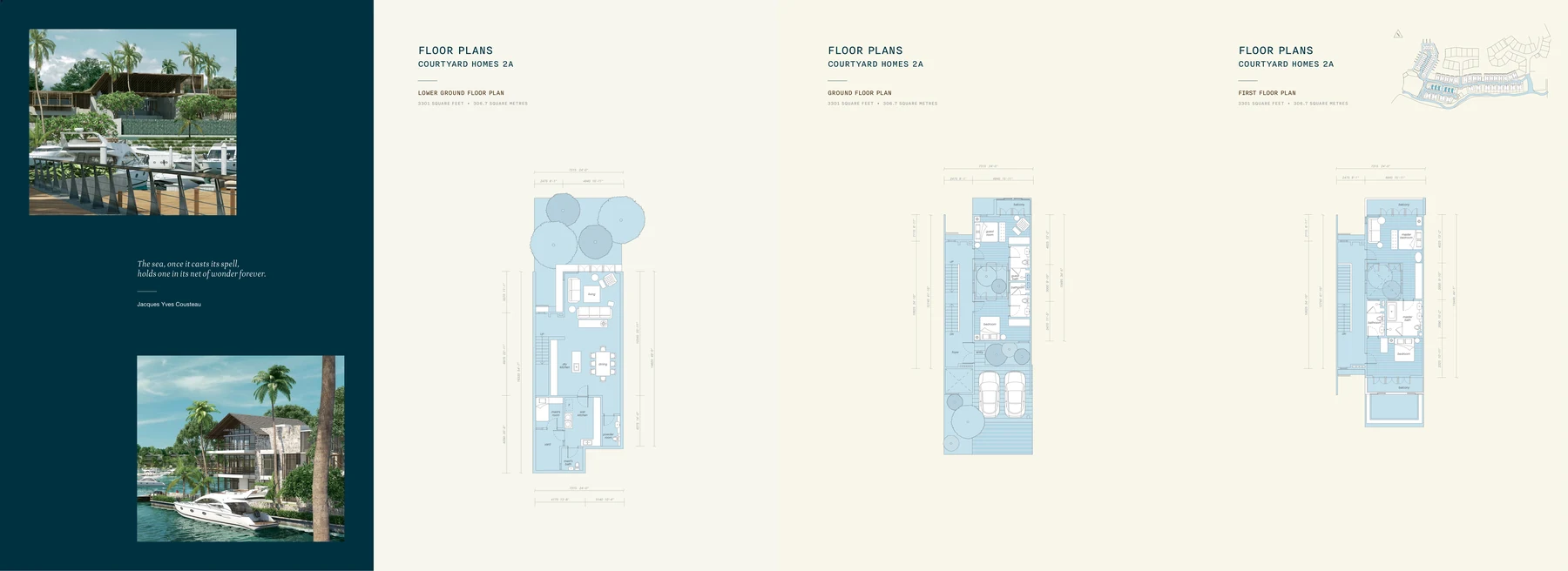 Type Courtyard Homes Floor Plan