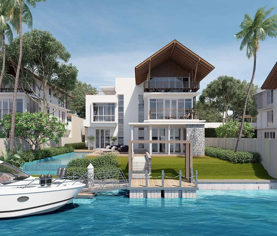 Emerald Bay villa terrace