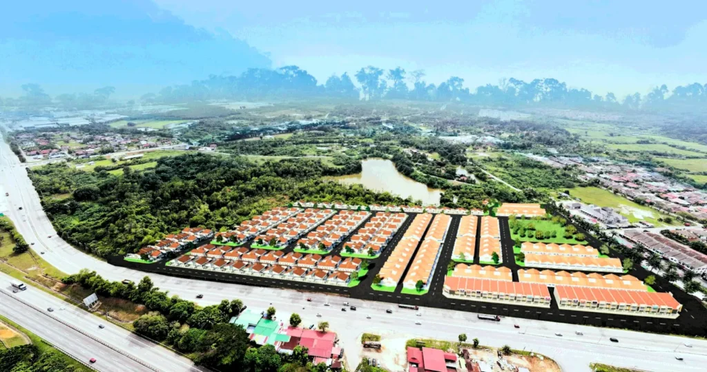 Gopeng Avante aerial view of the township off Jalan Gopeng (artist impression)