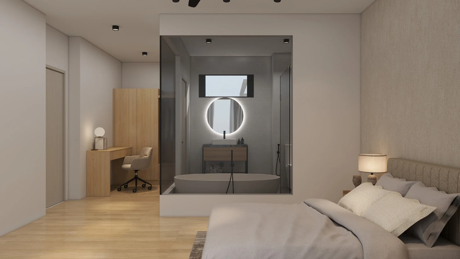 Grains Residences ensuite bedroom