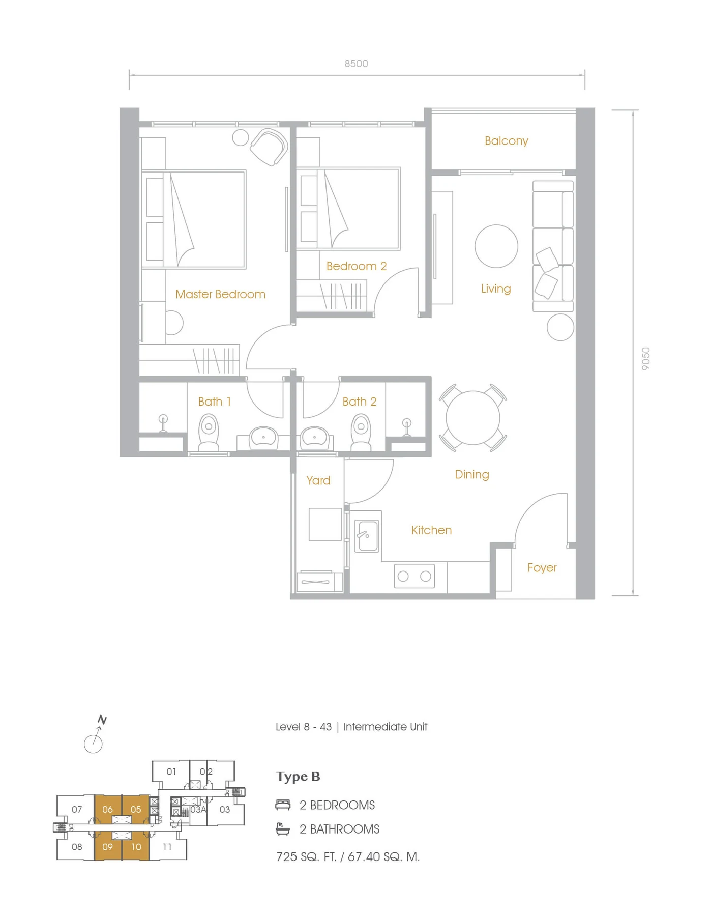 Type B Floor Plan