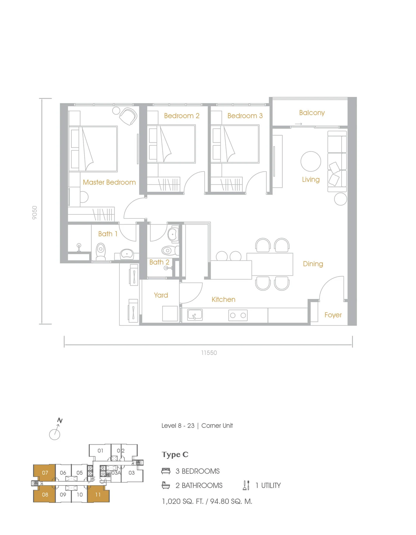 Type C Floor Plan