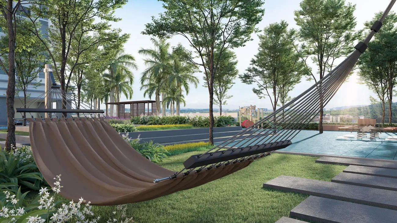 Grand Damansara garden hammock
