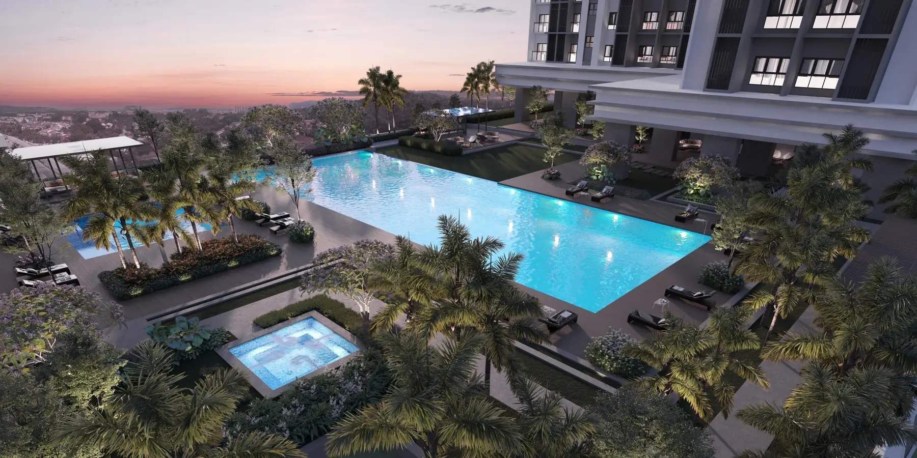 Grand Damansara pool aerial